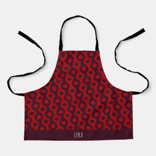 Eyes Red Blue Minimal Pattern Apron