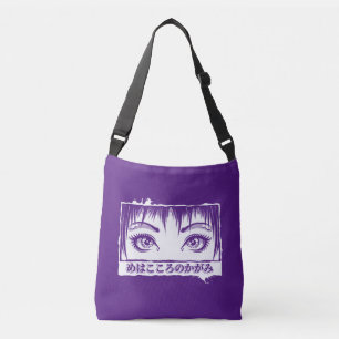 Eyes, The Window To The Soul, Manga Illustration Crossbody Bag