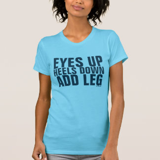 Eyes Up. Heels Down. Add Leg Muscle Tank in Blue