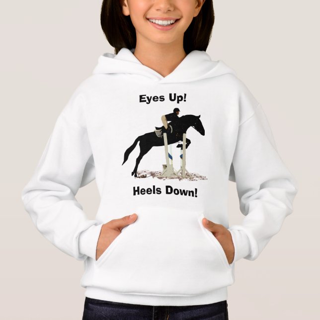 Eyes Up! Heels Down! Horse Jumper (Front)