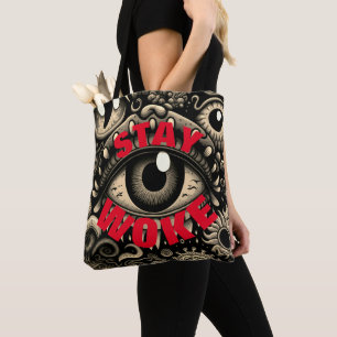 Eyes Wide Open Woke  Tote Bag