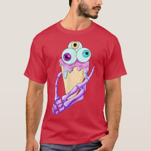 Eyescream Pastel Goth Cute Creepy Halloween Costum T-Shirt