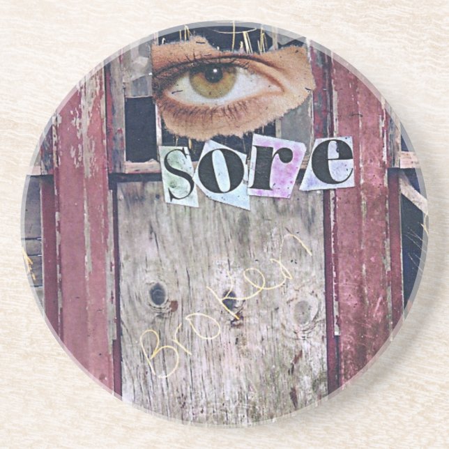 eyesore collage coaster (Front)