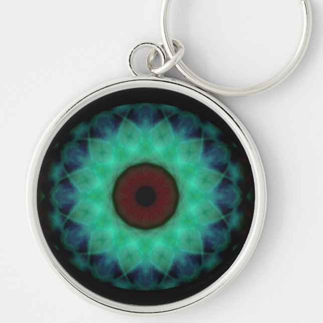 Eyesore Teal Evil Eye Key Ring (Front)