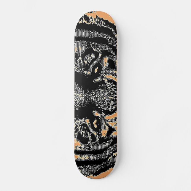Eyes's Tiger 2 - Fine Art Skateboard (Front)