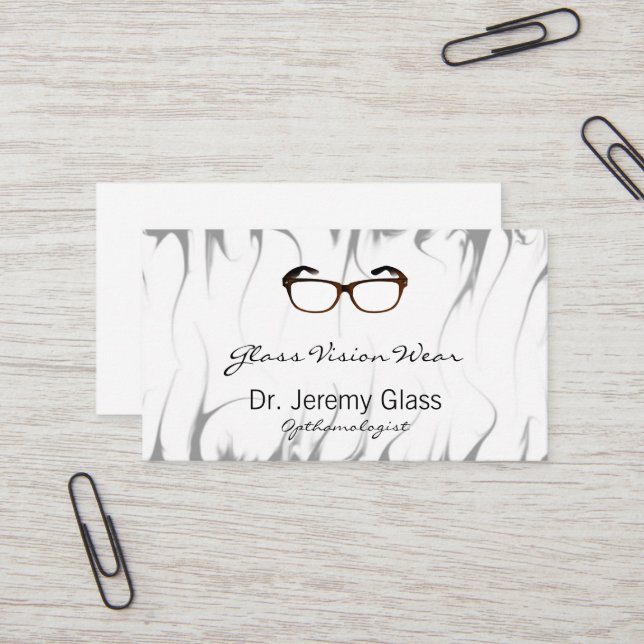 Eyewear Glasses Business Card (Front/Back In Situ)