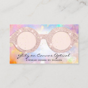 Eyewear Optical Optometrist Eyeglasses Holograph Business Card