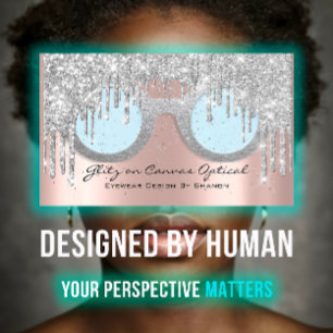 Eyewear Optical Optometrist Eyeglasses Rose Grey Business Card