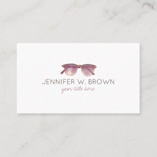Eyewear Specialist Eye Glasses Spectacles retro Business Card