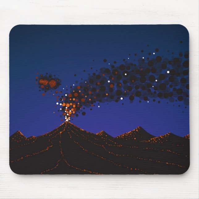 Eyjafjallajokull Mouse Mat (Front)