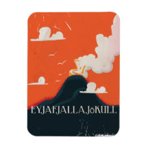 Eyjafjallajökull Volcano Travel Poster