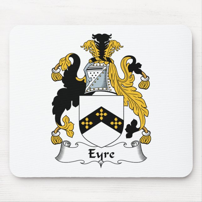 Eyre Family Crest Mouse Mat (Front)