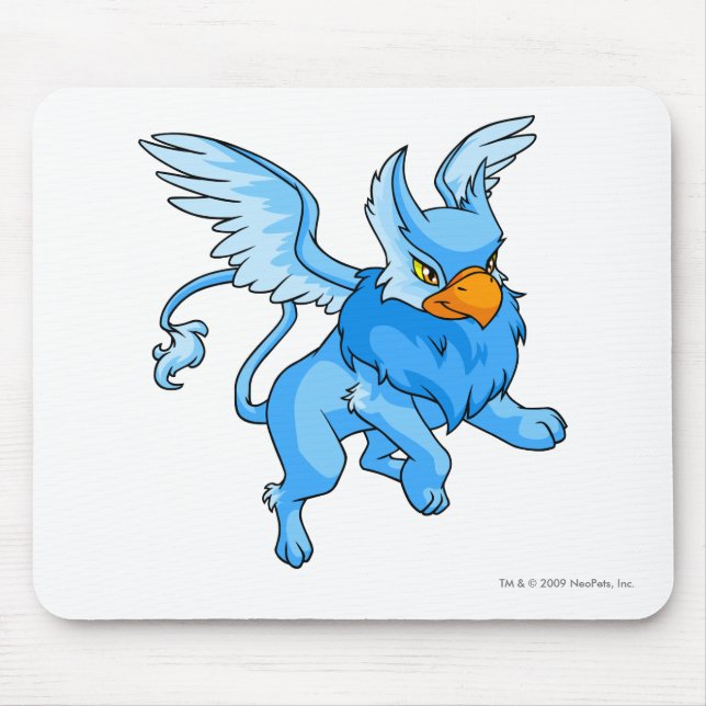 Eyrie Blue Mouse Mat (Front)