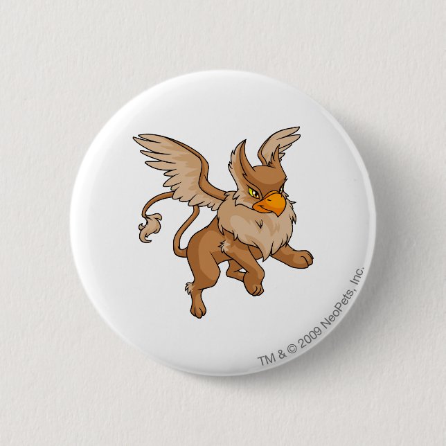 Eyrie Brown 6 Cm Round Badge (Front)