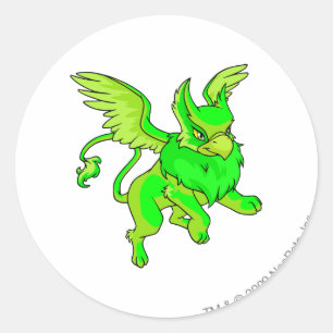 Eyrie Glowing Classic Round Sticker