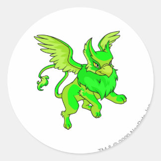 Eyrie Glowing Classic Round Sticker
