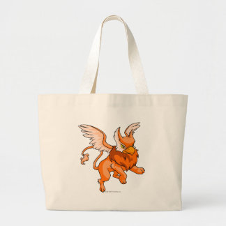 Eyrie Orange Large Tote Bag