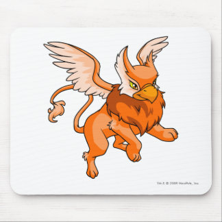 Eyrie Orange Mouse Mat