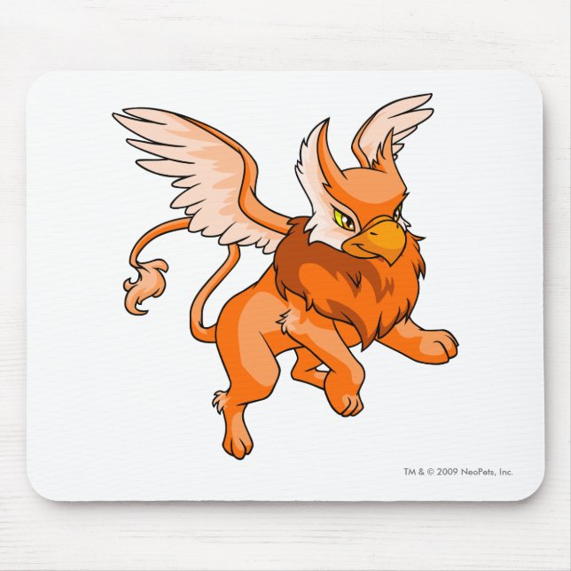 Eyrie Orange Mouse Mat (Front)