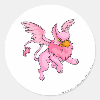 Eyrie Pink Classic Round Sticker