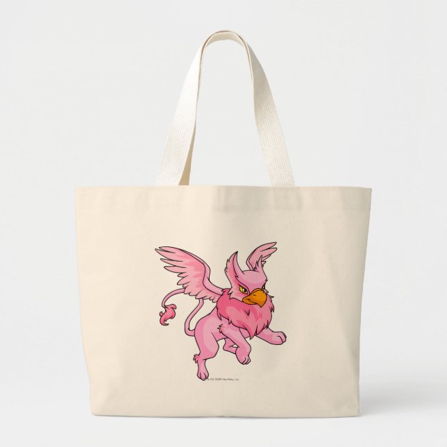 Eyrie Pink Large Tote Bag (Front)