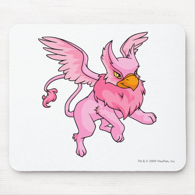 Eyrie Pink Mouse Mat (Front)