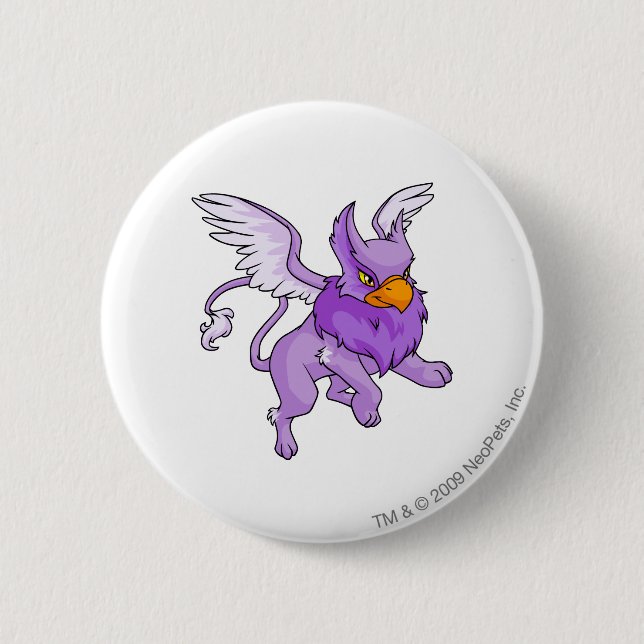 Eyrie Purple 6 Cm Round Badge (Front)