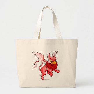 Eyrie Red Large Tote Bag