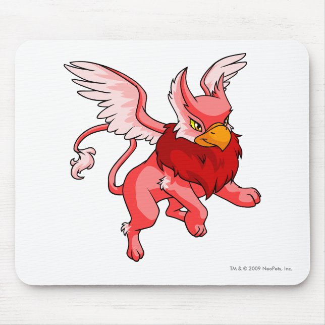 Eyrie Red Mouse Mat (Front)