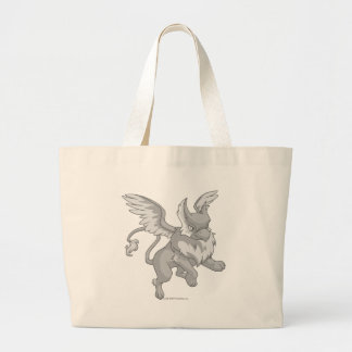 Eyrie Silver Large Tote Bag