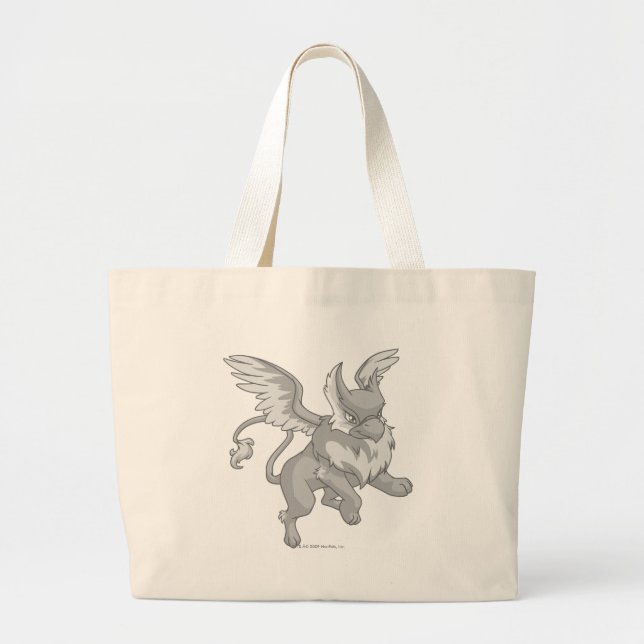 Eyrie Silver Large Tote Bag (Front)