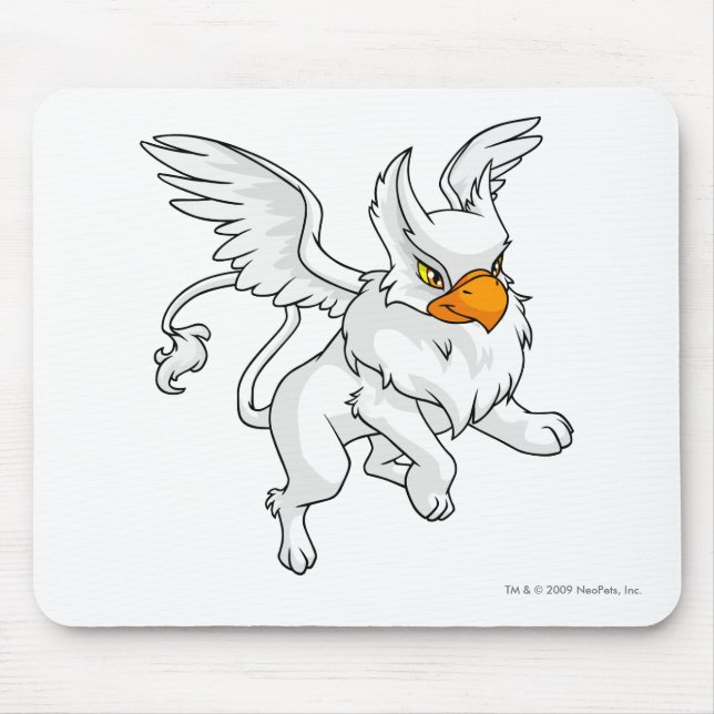 Eyrie White Mouse Mat (Front)