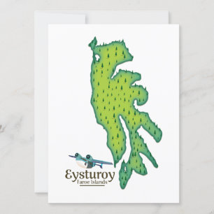 Eysturoy Faroe Islands Travel map