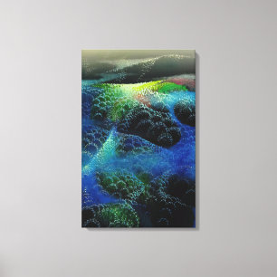 Eyvind Earle - Fields Of Fog Canvas Print