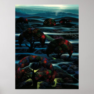Eyvind Earle - Garden of Dreams - 1990; United St Poster