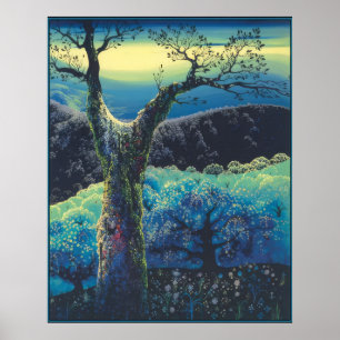 Eyvind Earle - Orchard in Bloom - 1974; United St Poster