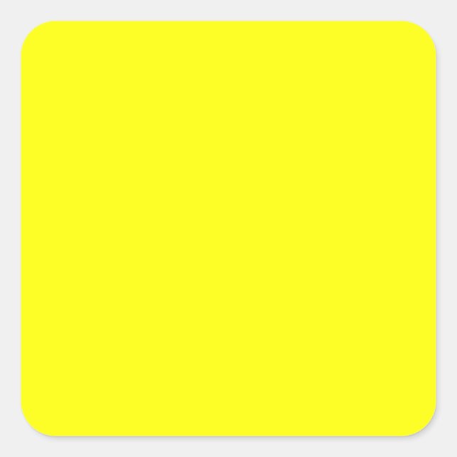 EZ-C Bright Yellow Toiletry Labels/ Square Sticker (Front)
