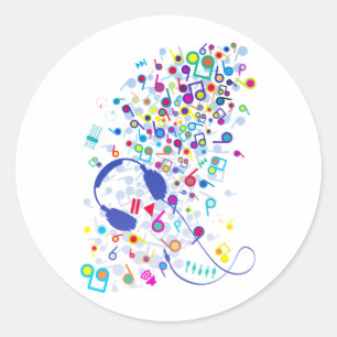 EZ_Listening Classic Round Sticker