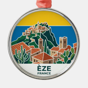Èze France Metal Tree Decoration