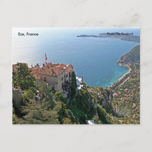 Eze, France, Photo Ola Berglund Postcard (Front)