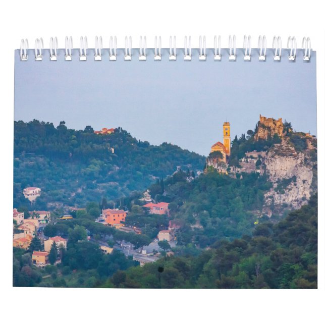 Eze Mediaeval Village, French Riviera Calendar (Back)