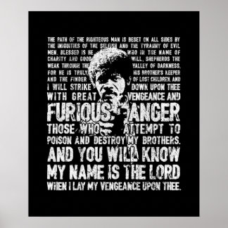 Ezekiel 2517 Jules Winnfield Poster