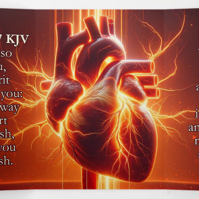 Ezekiel 36:26–27 KJV Tract - Stony Heart of Flesh Tri-Fold Card (Inside Middle)
