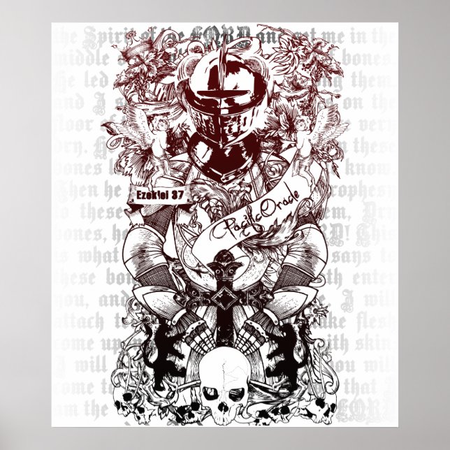 Ezekiel 37 Army of Bones Canvas Poster (Front)