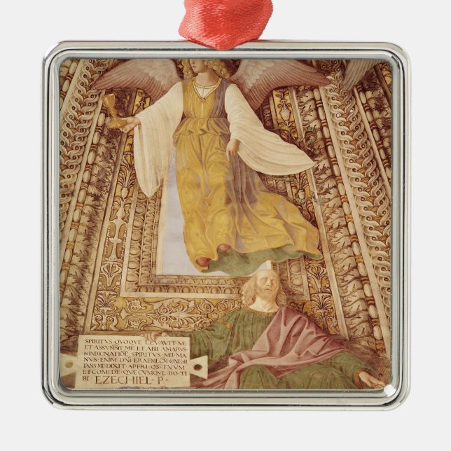 Ezekiel and Angel holding chalice of the Metal Tree Decoration (Front)