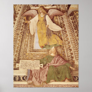 Ezekiel and Angel holding chalice of the Poster