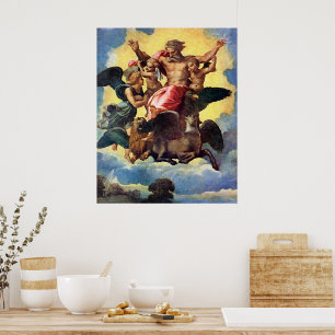 Ezekiel's Vision, painting by Raphael, Poster