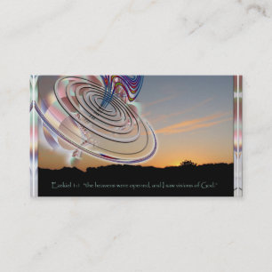 Ezekiel's Wheel at Sunset Business Card