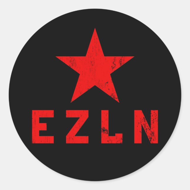 EZLN - Ejército Zapatista de Liberación Nacional Classic Round Sticker (Front)