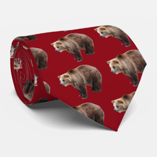 Ezobrown bear tie